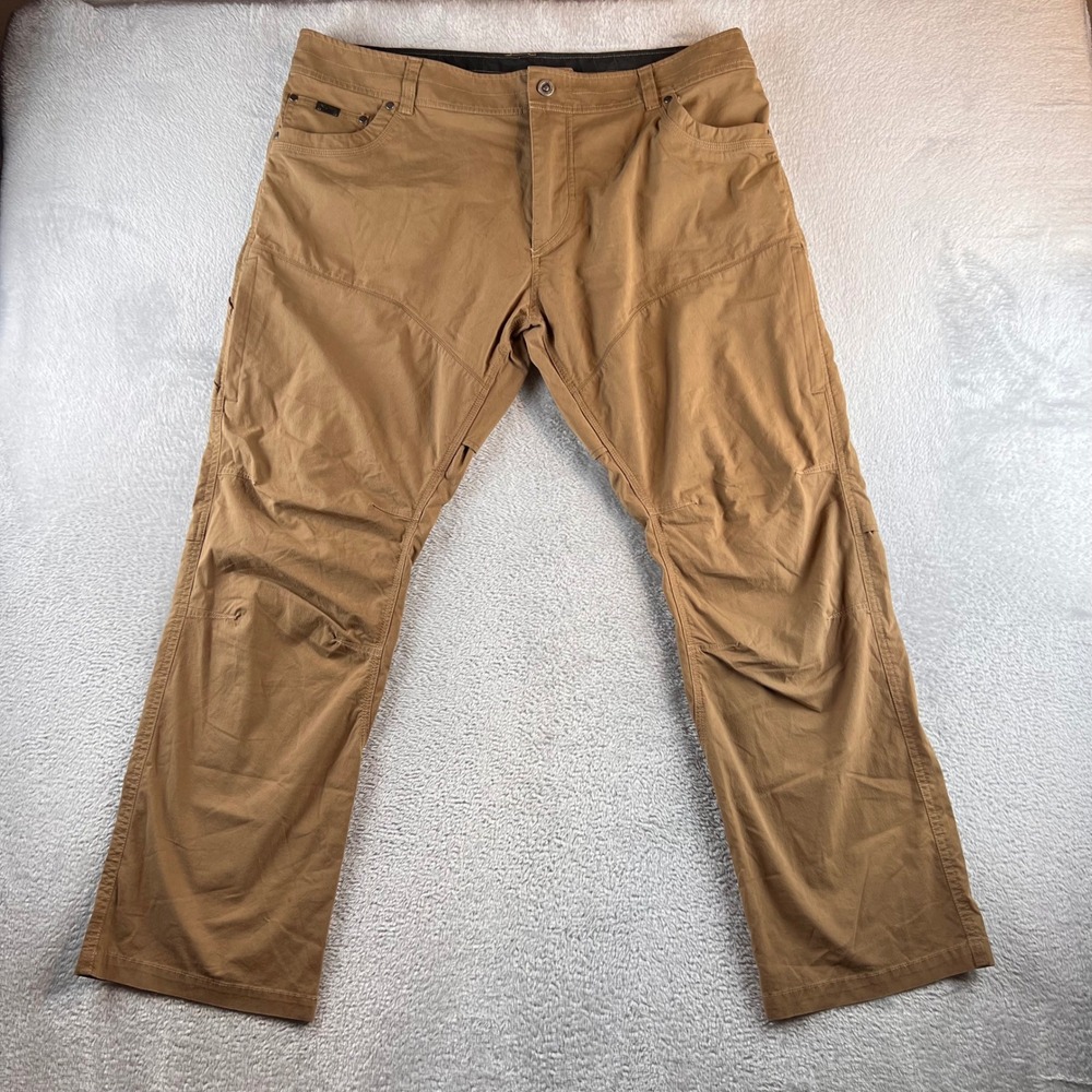 Kuhl Konfidant Air Pants Mens 40x30 Brown Performance Hiking Style 5098
